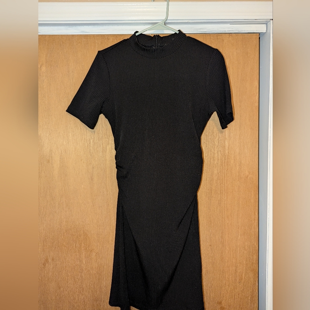 Dynamite Black Ribbed Dress